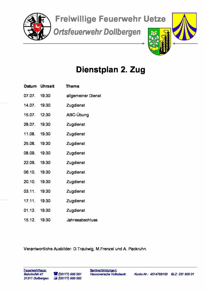 dienstplan 2.2023